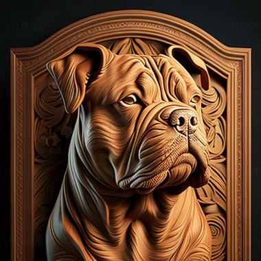 3D model American Bully dog (STL)